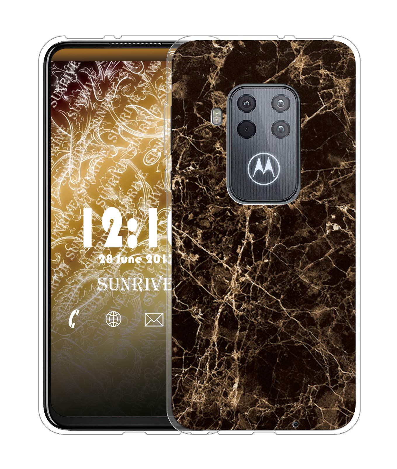 Sunrive Cover compatibile con motorola one zoom, Custodia