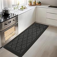 Vista 7 de COSY HOMEER Alfombra de cocina antideslizante, lavable, 20 x 48 pulgadas, tapete absorbente de cocina para piso, alfombras de pasillo para suelo