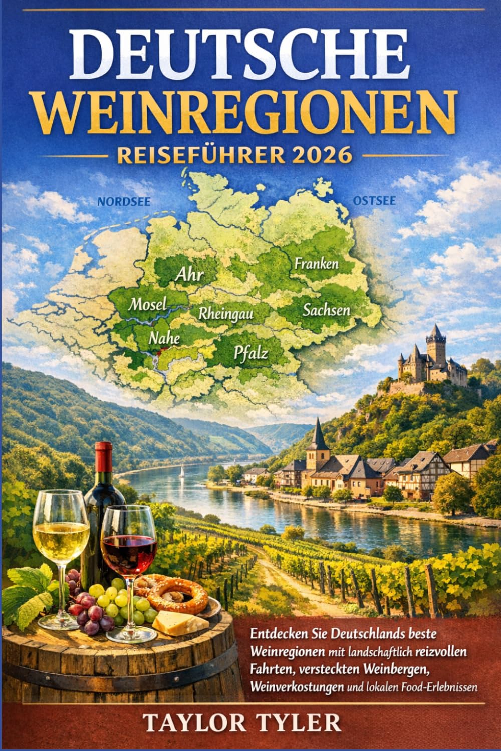 DEUTSCHE WEINREGIONEN REISEFÜHRER 2026: Entdecken Sie Deutschlands beste Weinregionen mit landschaftlich reizvollen Fahrten, versteckten Weinbergen, Weinverkostungen und lokalen Food-Erlebnissen