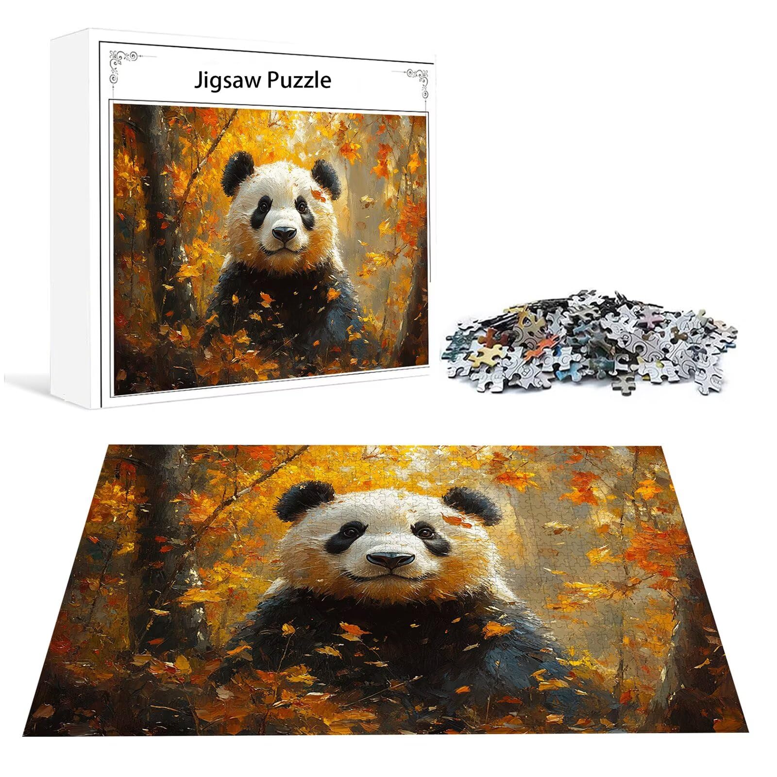 Puzzle 2000 Teile Erwachsene Tier 100x70cm,2000pcs Klassische Puzzles Panda Anspruchsvoll Jigsaw Spielzeug Puzzlespiel Lernspiel Impossible Holzpuzzle Geeignet für alle Altersgruppen Geschenk P-744
