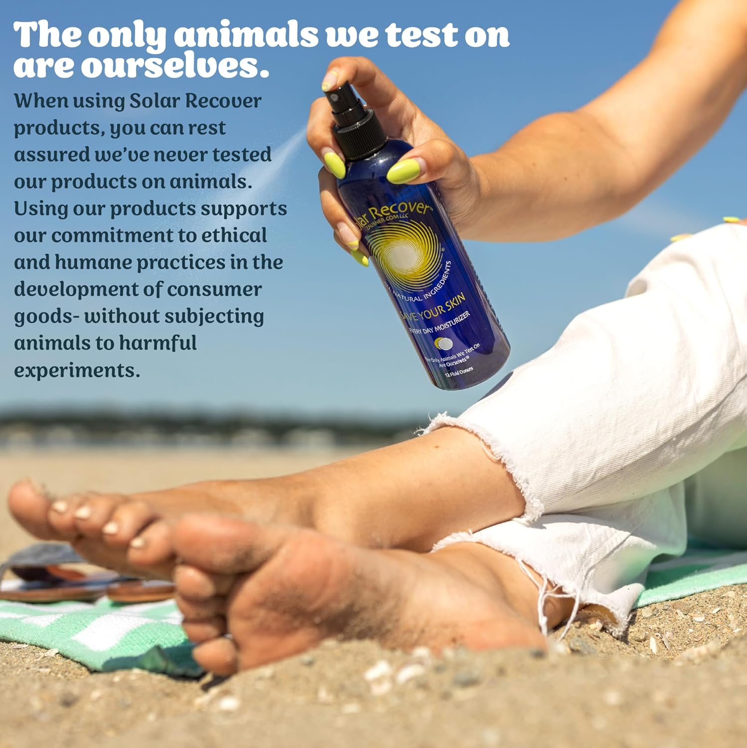 Solar Recover After Sun Moisturizing Spray Travel Size (2 Ounce) - Hydrating Facial & Body Mist - 2460 Sprays of Sunburn Relief With Vitamin E & Calendula