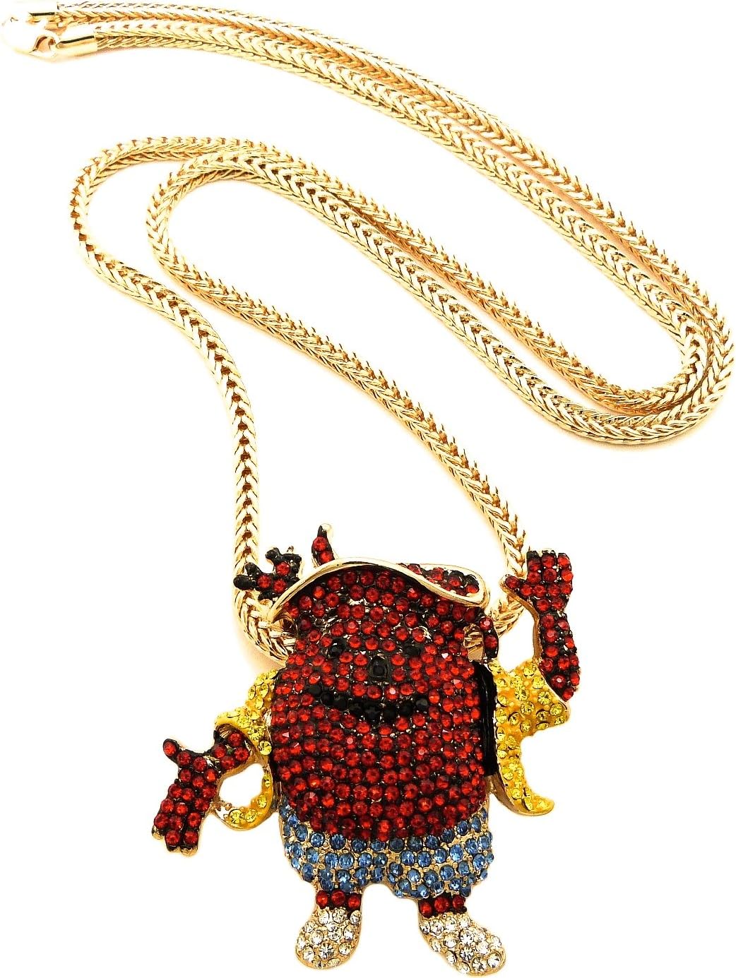 GWOOD Kool Necklace Man Pendant with Franco Chain