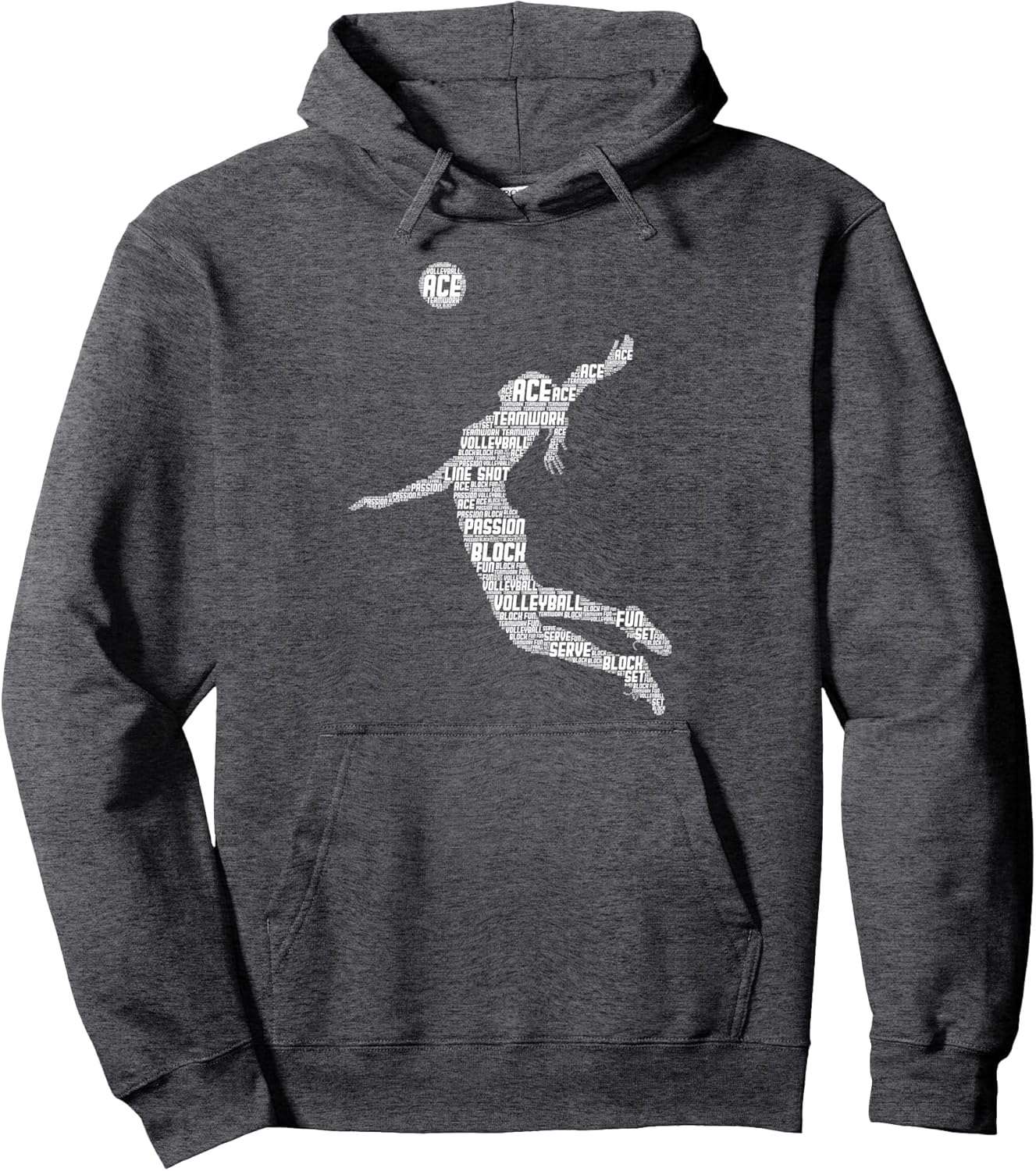Volleyball Teen Girl Women Youth Player Pullover Hoodie