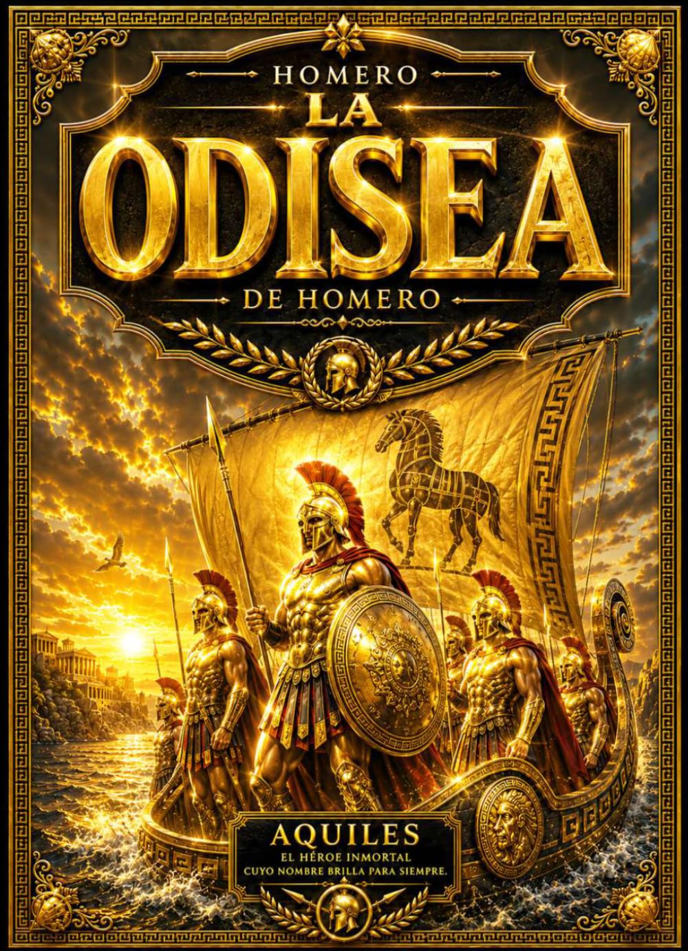 La Odisea de Homero: La Epopeya Inmortal del Regreso de Ulises a Ítaca Después de la Guerra de Troya — Viajes Legendarios, Dioses del Olimpo, ... Búsqueda del Hogar y del Destino Humano