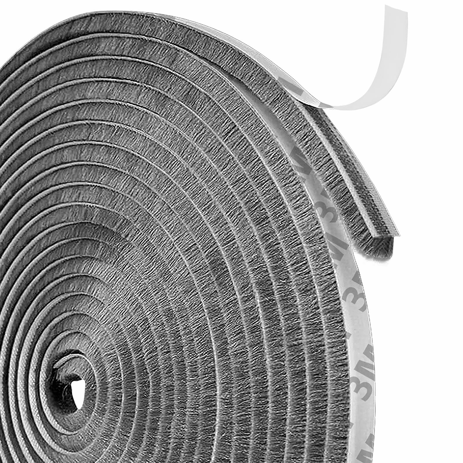 Guarnizione a spazzola autoadesiva per porta 7 m x 5 mm - 9 mm x 5 mm - Per porta, guarnizione per porta, guarnizione a spazzola, cassone per tapparelle, paraspifferi per porta