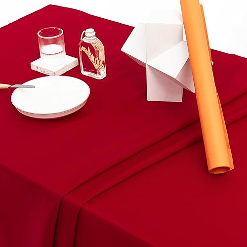 Miniatura 10 de Home Brilliant Mantel rectangular azul para fiesta de cumpleaños, vacaciones, mantel lavable, resistente al agua y a las arrugas, 60x102, azul marino