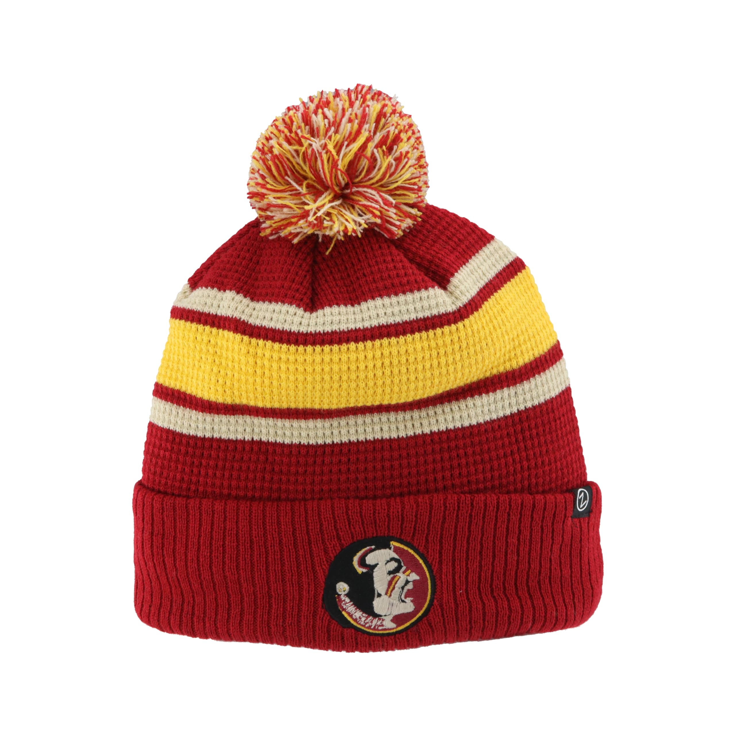 ZHATS Standard NCAA Officially Licensed Beanie Waffle Knit, Florida State Seminoles