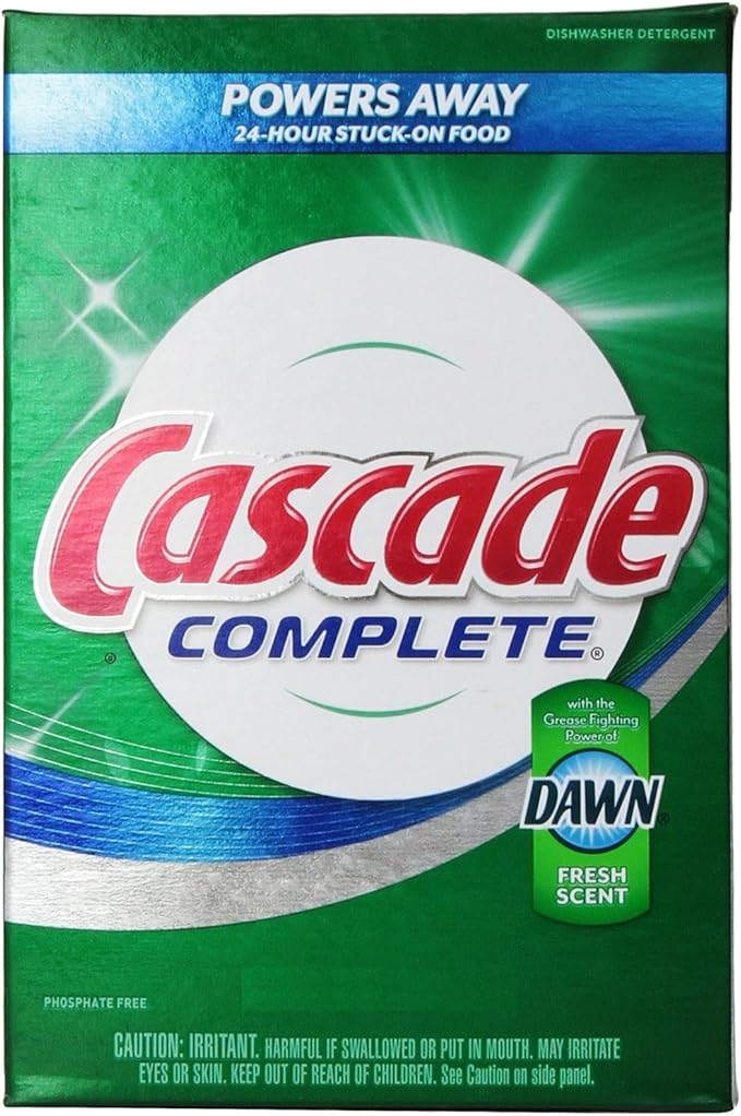 Cascade Complete, Powder Dishwasher Detergent, Fresh Scent
