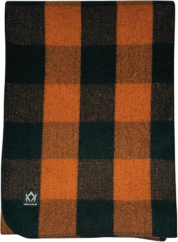 Vista 102 de Arcturus Cobija de lana militar, cálida, gruesa, lavable, para exteriores, campamento, estadio, picnic, viajes; para kit de supervivencia en el Azul