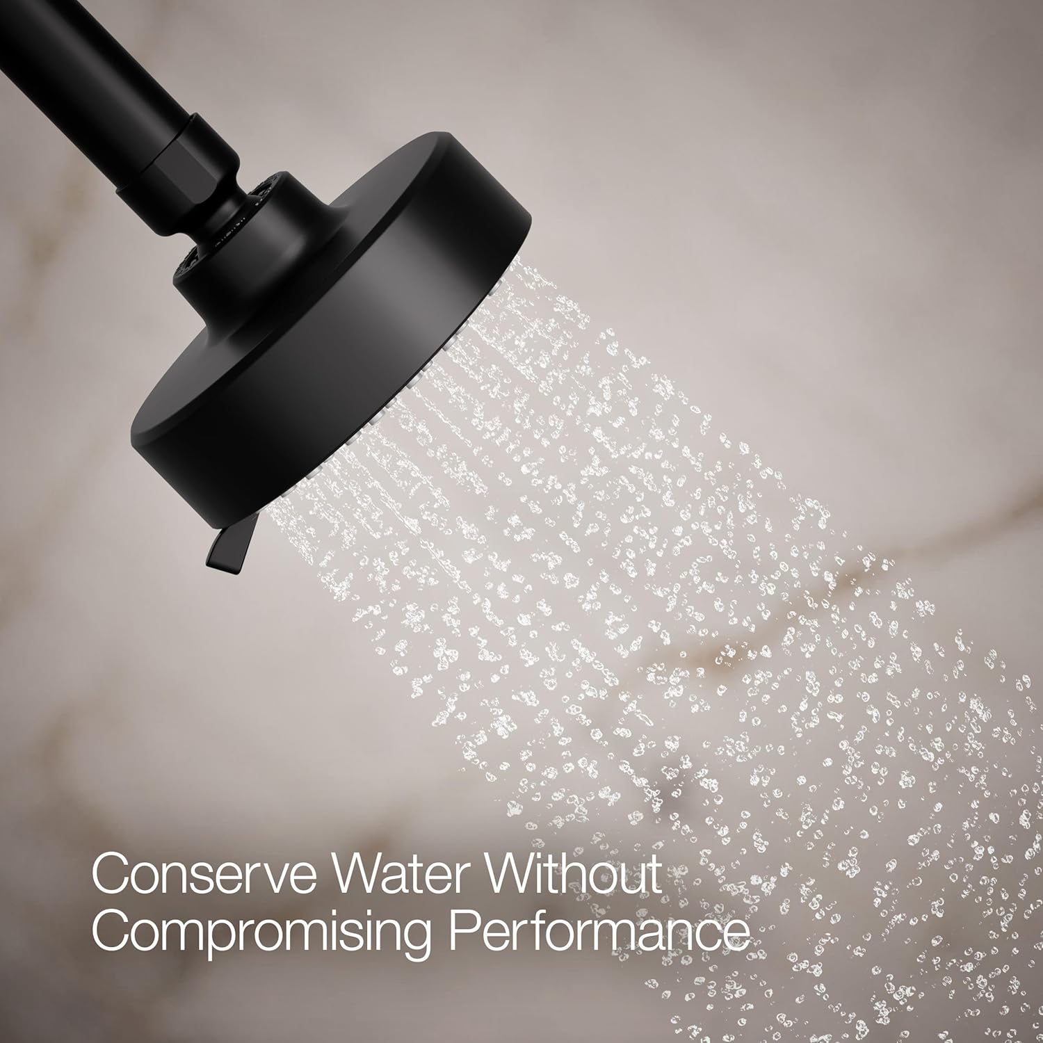 Kohler 72418-Y-BL Awaken® G90 Three-function showerhead, 2.5 gpm, Matte Black