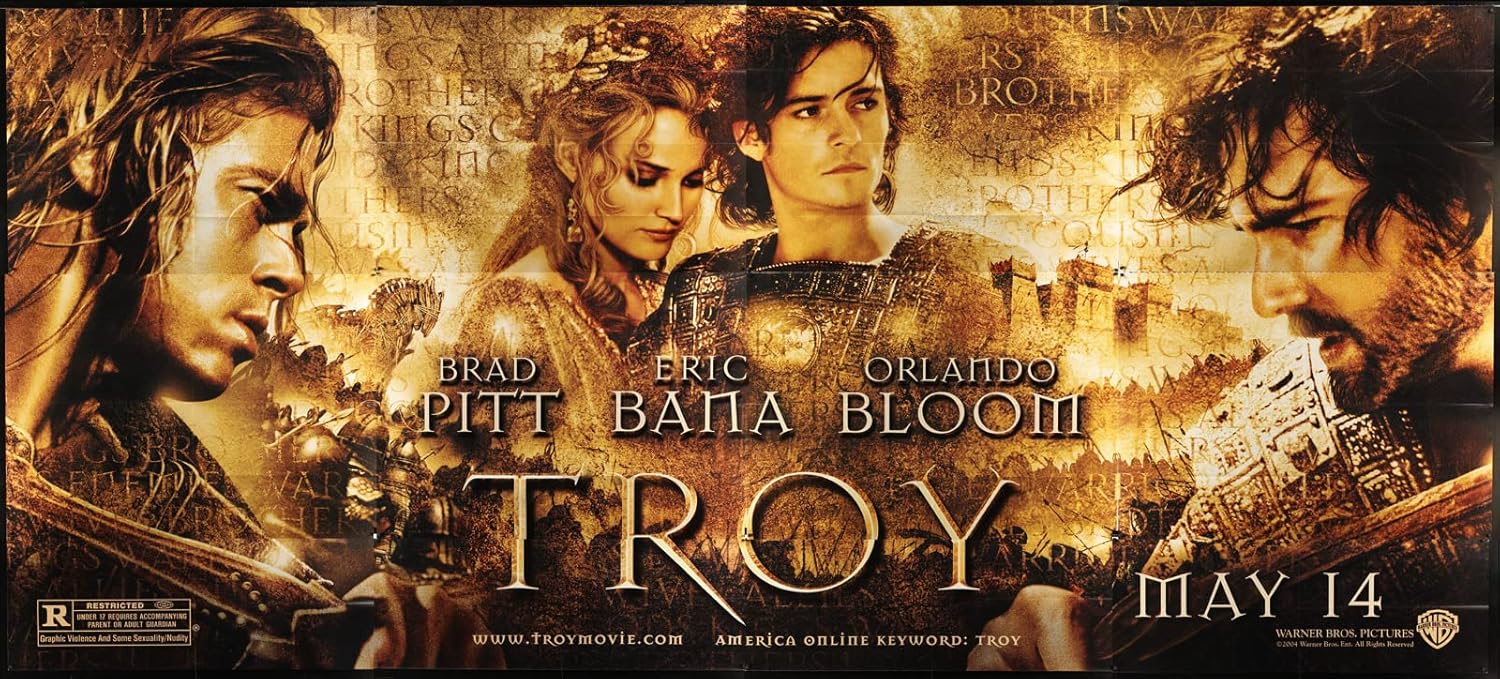Troy (2004) Movie Poster Exterior Billboard 30sheet BRAD PITT ERIC