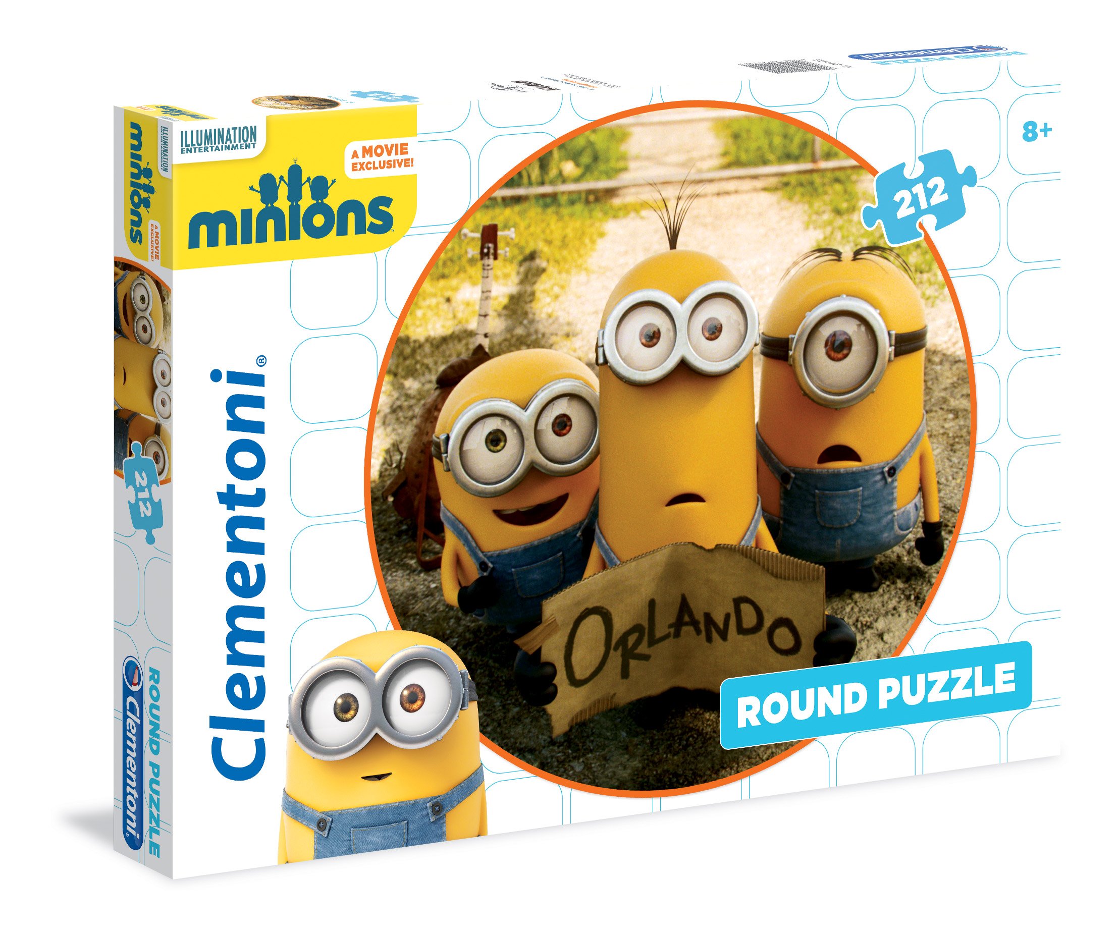 Minions - Puzzle Redondo, 212 Piezas (Clementoni 21405.1