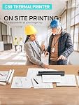 Wireless Portable Printer – Compact Mini Printer for Photos, Documents & Labels, Bluetooth & USB Connectivity, Lightweight Design for Home, Office, and Travel