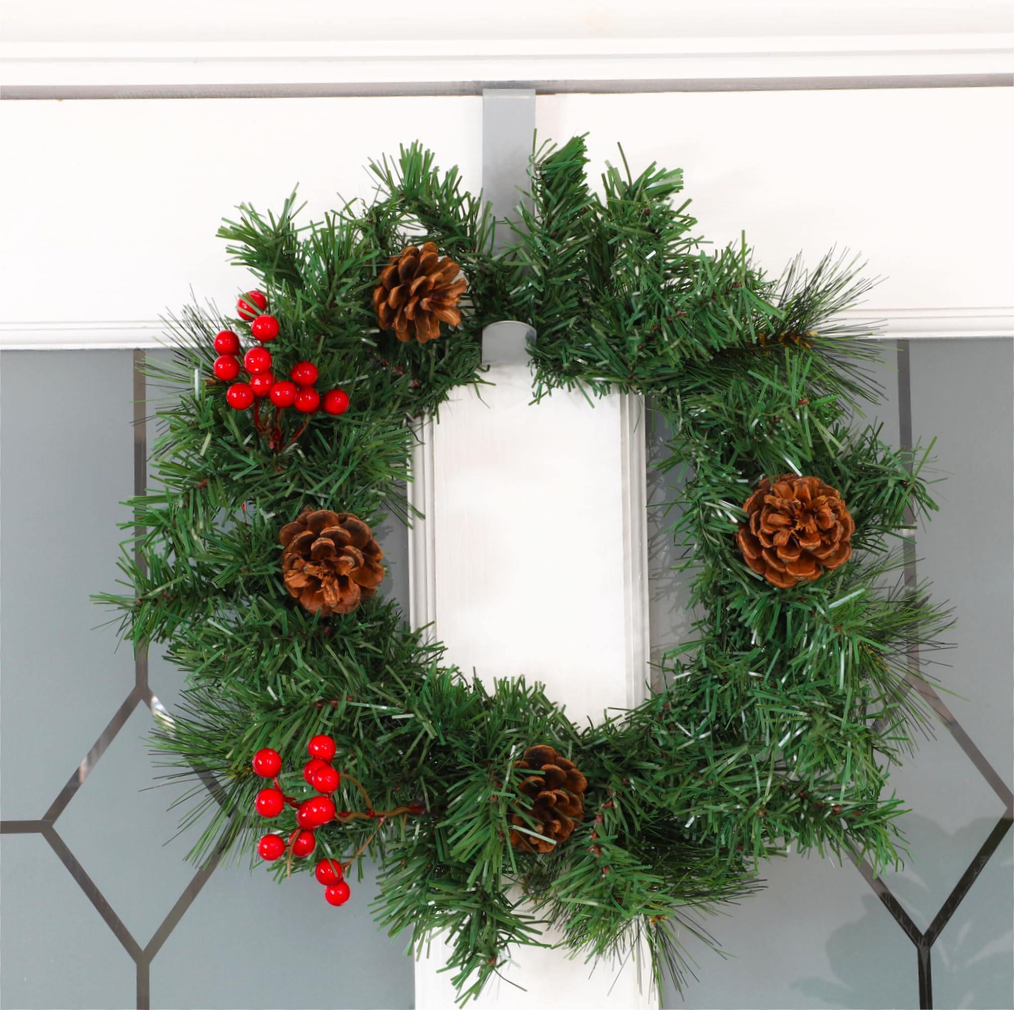 Toyland® 2 Pack - 13cm Metal Top Door Wreath Hangers