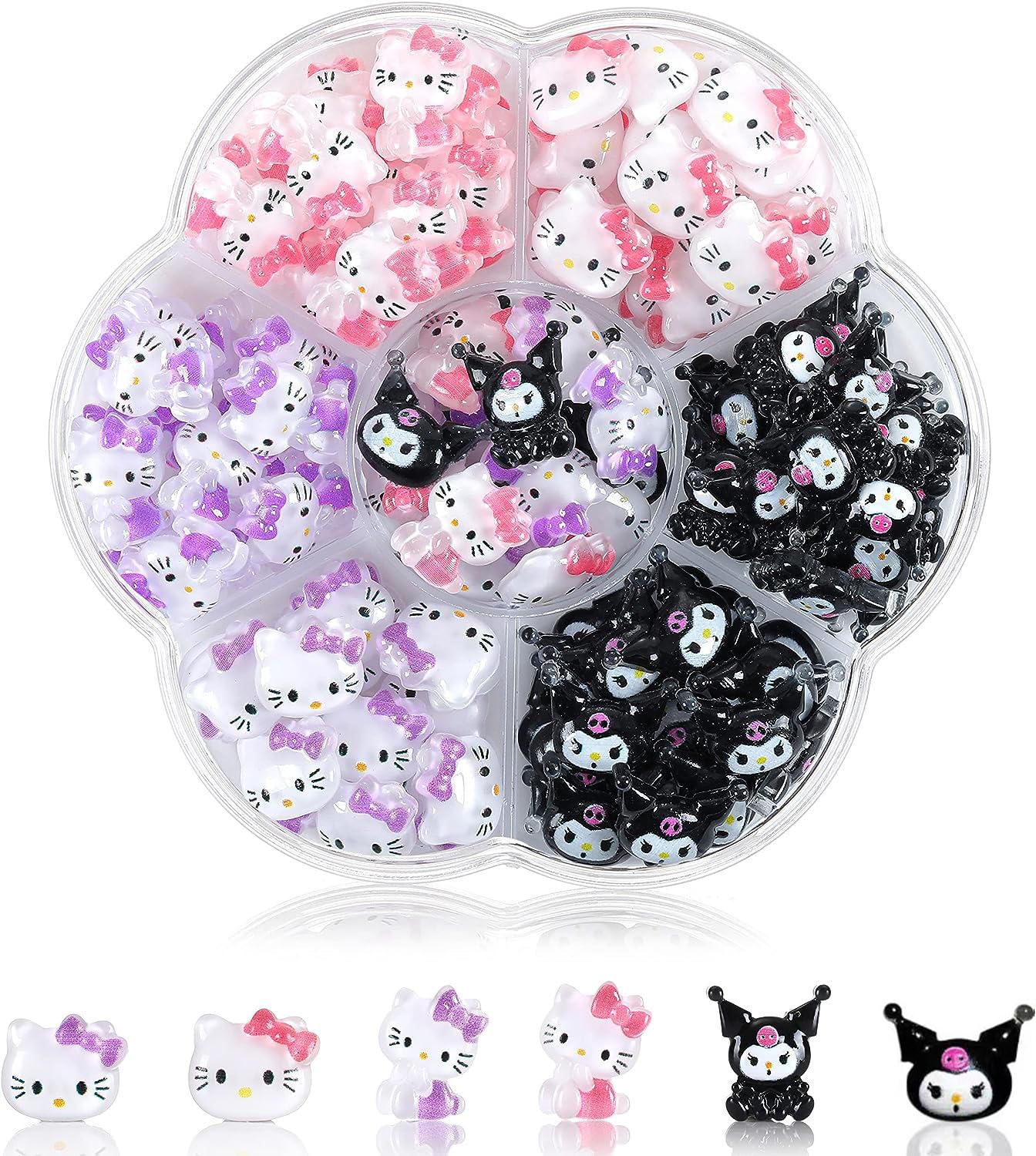 Amazon.co.jp: YAYAMIYA ネイルアートチャーム キティ サンリオ 70個