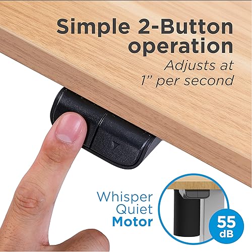 Miniatura 6 de Mesa ajustable en altura para el hogaroficina, 28.7 a 48.4 pulgadas, beige