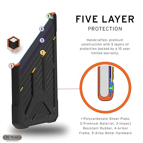 Miniatura 6 de URBAN ARMOR GEAR UAG - Funda protectora de fibra de carbono diseñada para Samsung Galaxy S21 Plus, resistente, ligera, delgada, a prueba de golpes,
