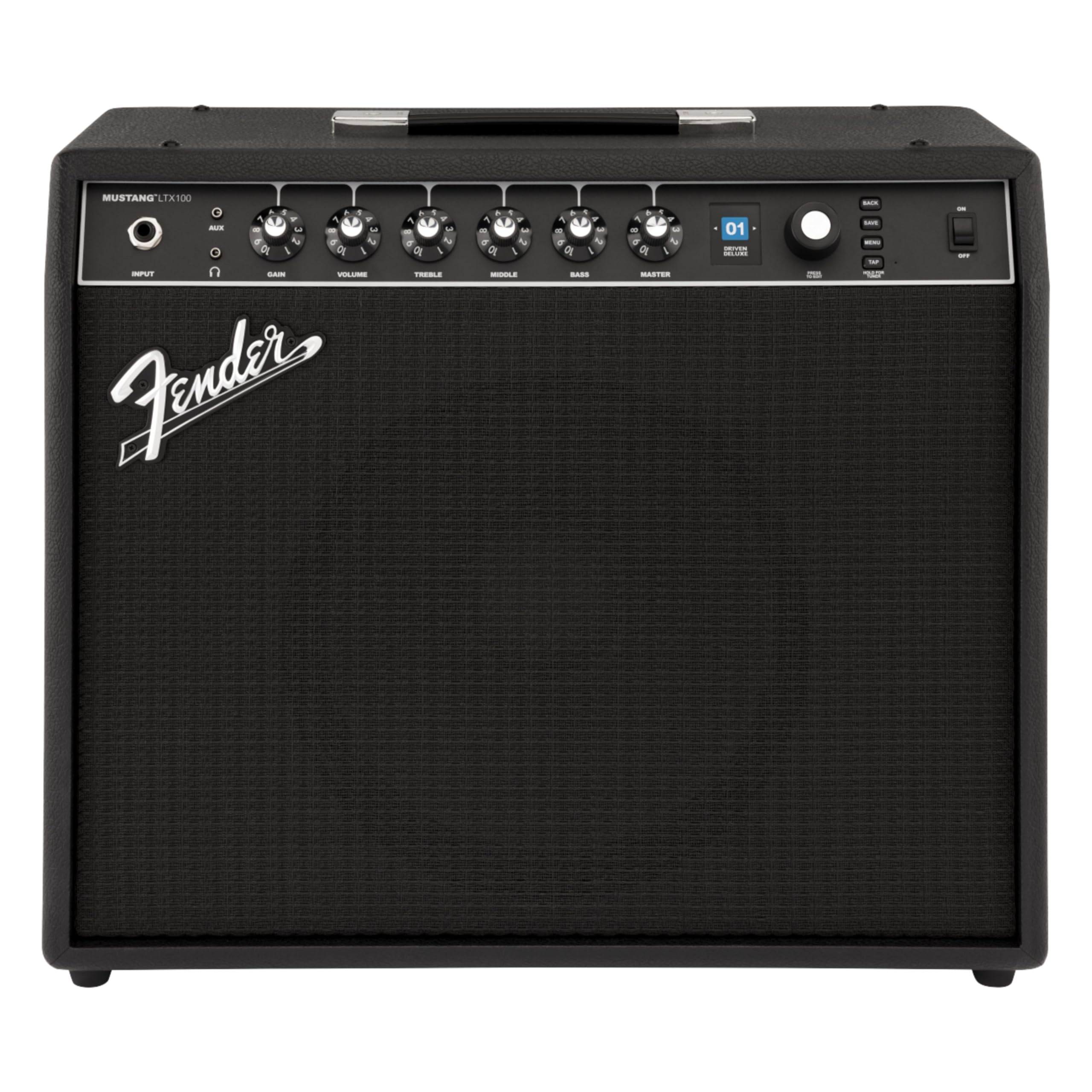 Amplificatore combo per chitarra Fender Mustang LTX100, 100 W con suoni versatili, 100 preset, 50 tipi di amplificatori ed effetti, interfaccia utente semplice
