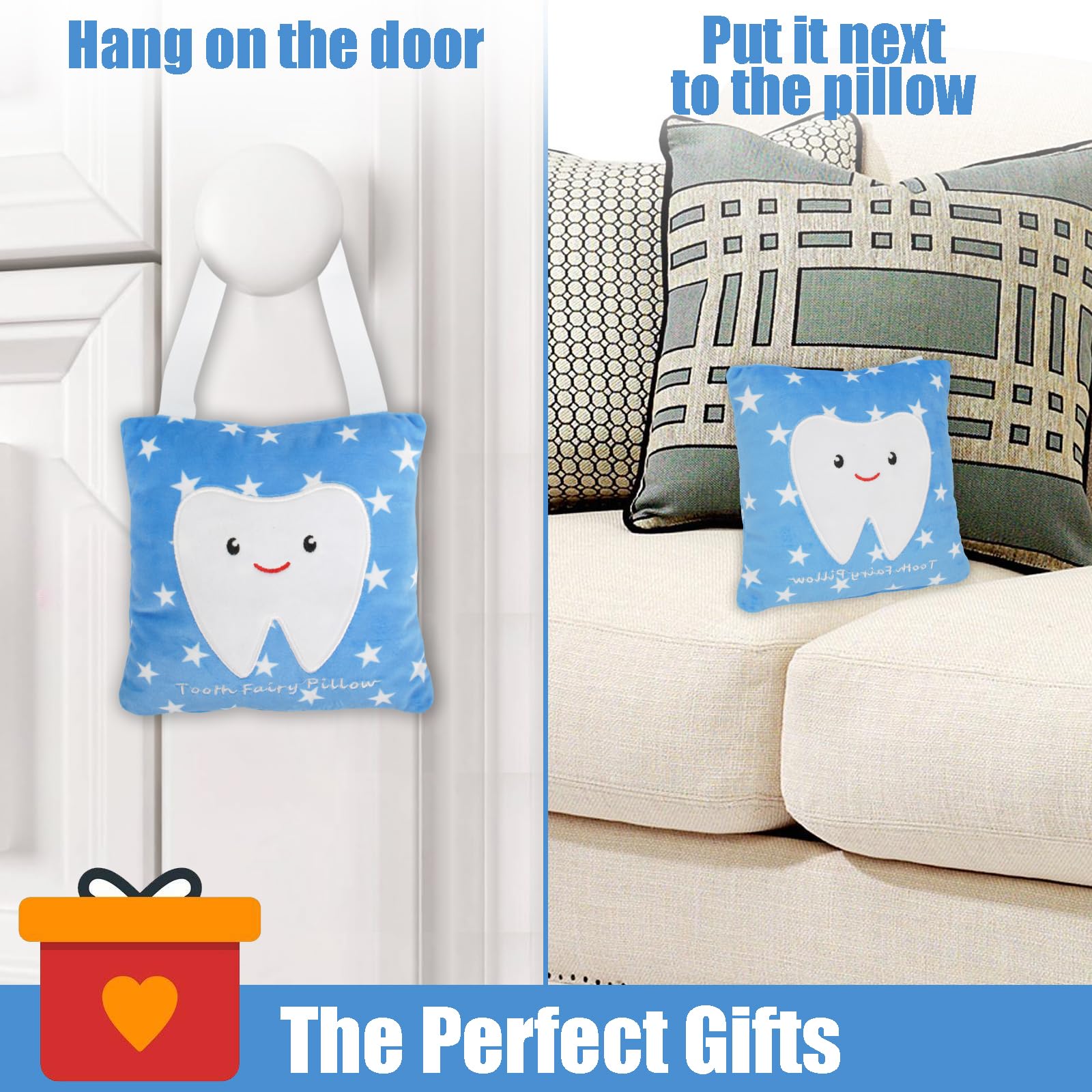Tooth Fairy Pillow With Pocket | Gifts | Tooth Holder | Bag