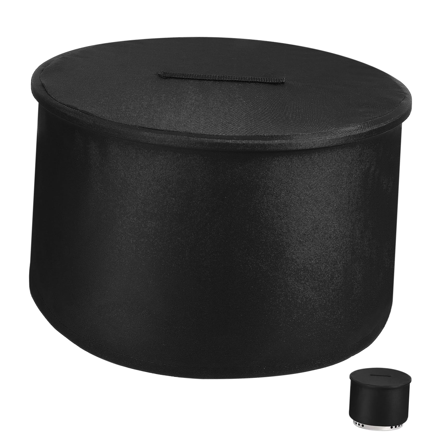 Abaodam Round Fire Pit Cover Weather Resistant Heavy Duty Protective Lid for Outdoor Fire Bowl Lightweight Design