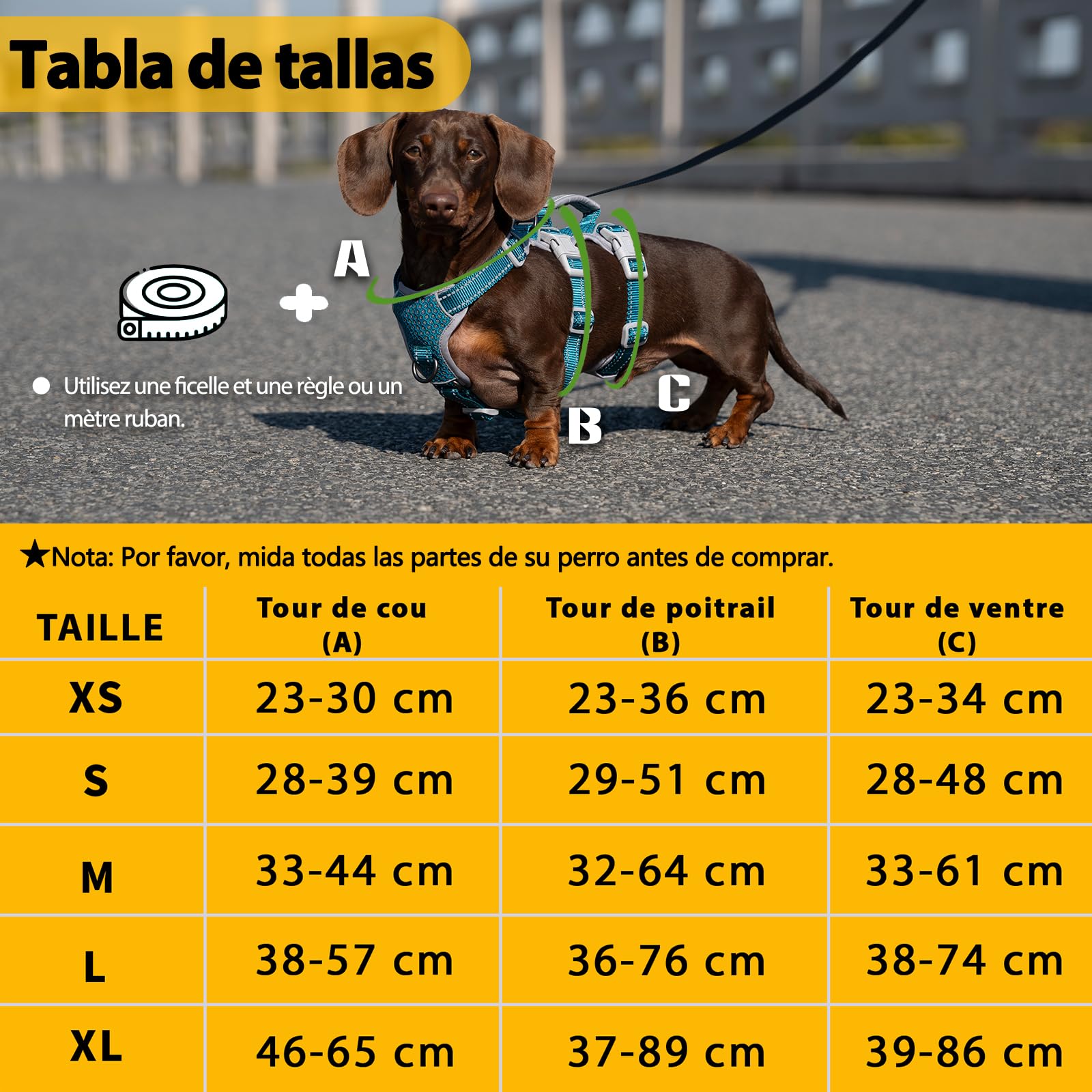 Huntboo Arnés para Perros No Escape, arnés a Prueba de Escapes, arnés Totalmente Reflectante con asa Acolchada, Transpirable, Chaleco Ajustable para Perros medianos de Paseo, adiestramiento y Carrera
