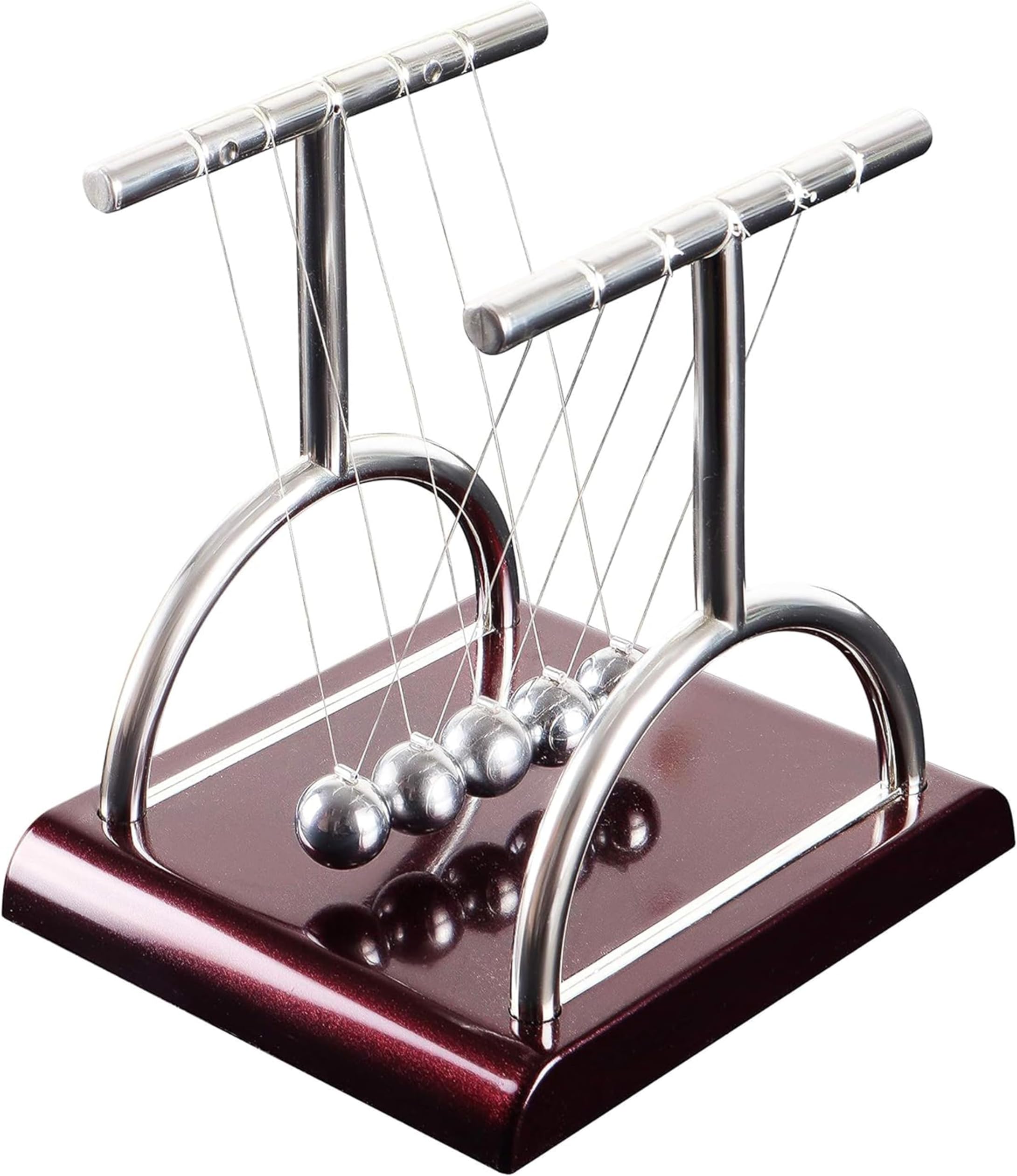 ABOUT SPACE Newton Cradle Pendulum - Metal Perpetual Motion Toy & Swing Balan...