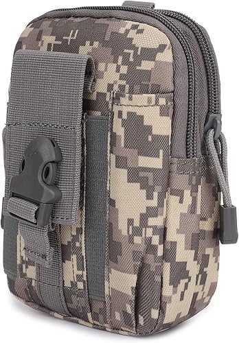 Long Keeper Bolsa táctica Molle - Cinturón de senderismo militar Bolsa de cintura Deporte al aire libre Motocicleta Bicicleta Ciclismo Bolsa,