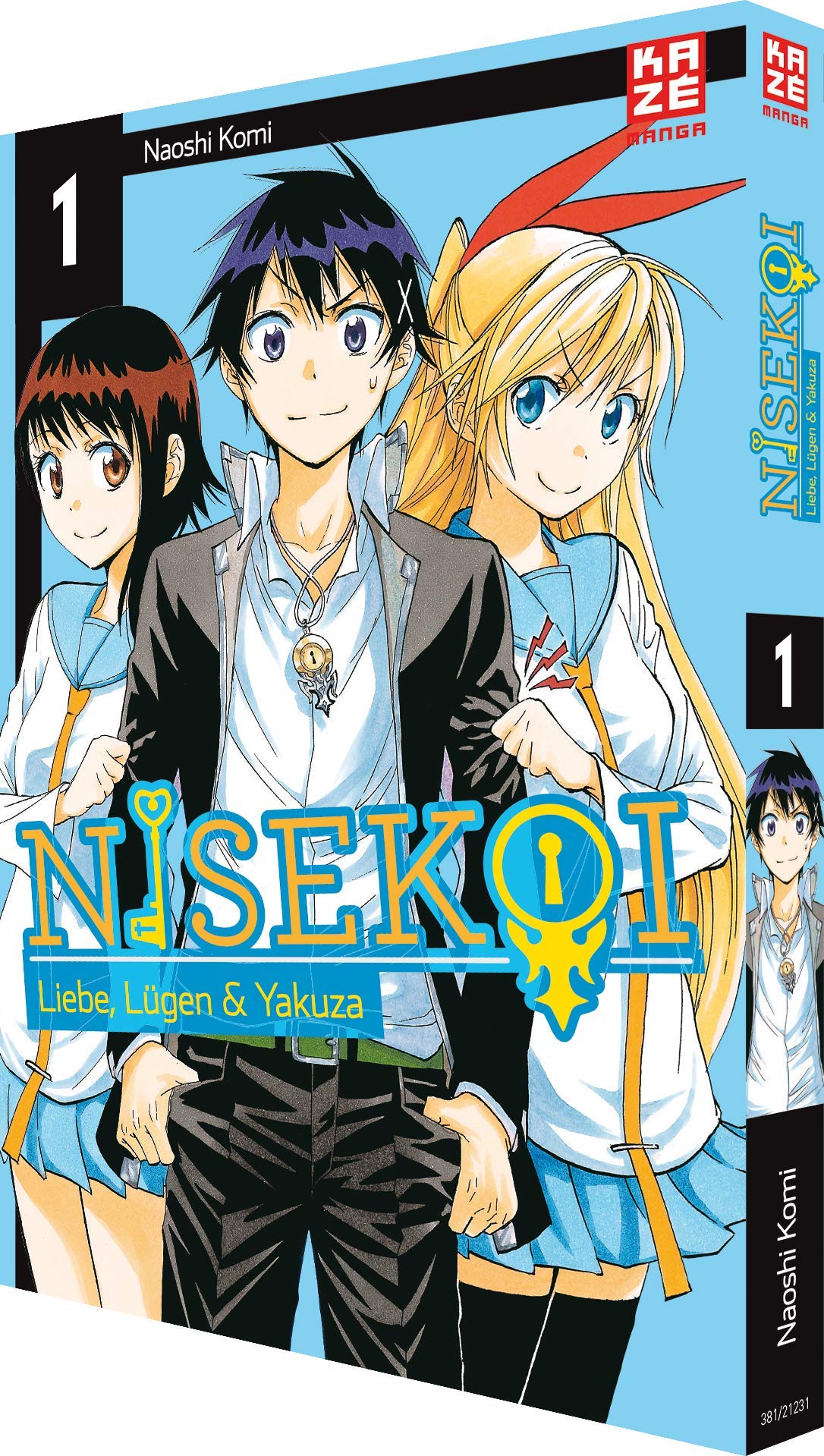 Nisekoi Band 1 bis 25 Manga komplett Set deutsch (Naoshi Komi) +Regaltrenner