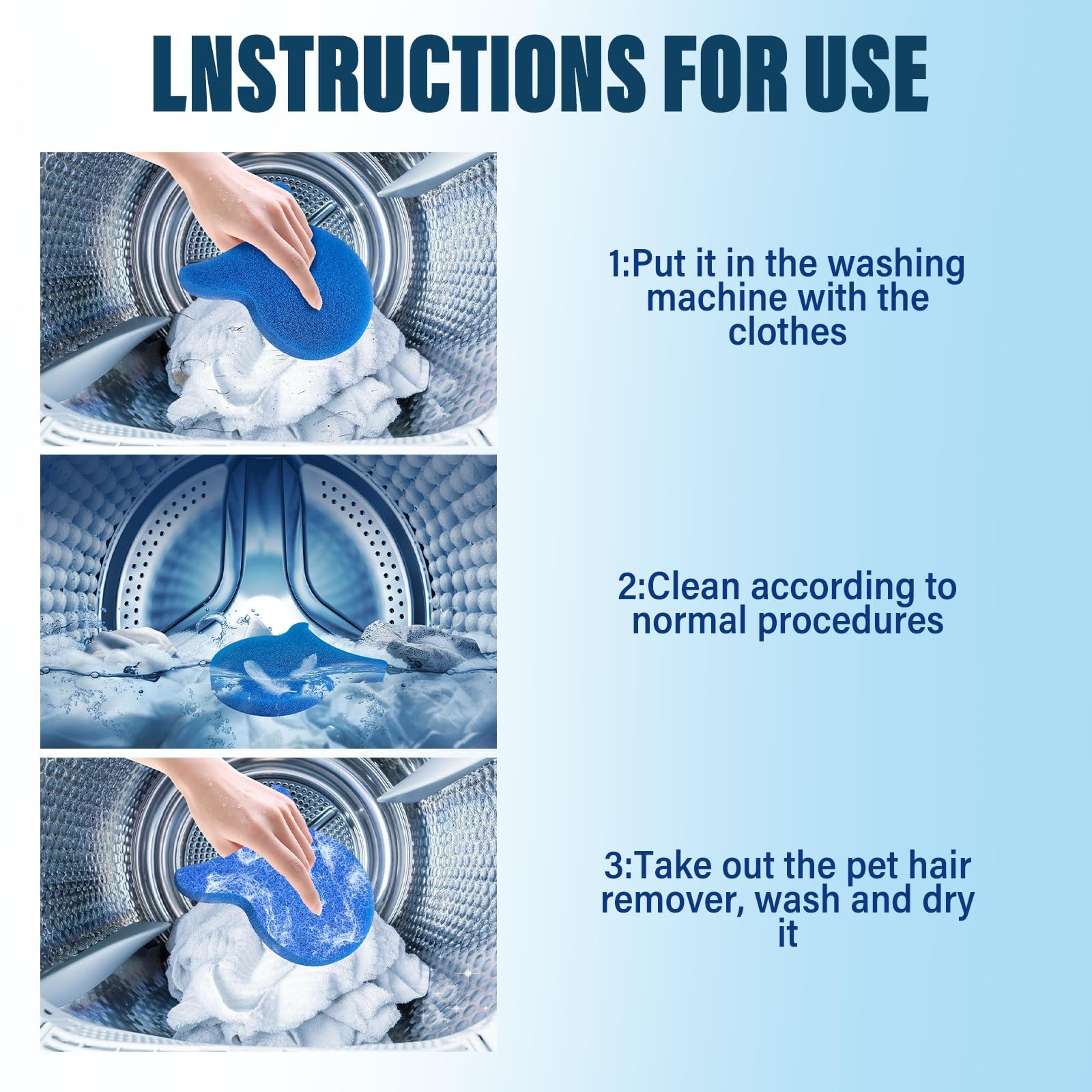 Pet Hair Remover for Laundry, Reusable Dog & Cat Hair Remover Tool, Effectively Removes Pet Hair, Lint and Dander from Bedding and Clothing, Suitable for Washing Machines, Dryers (4) — view 6