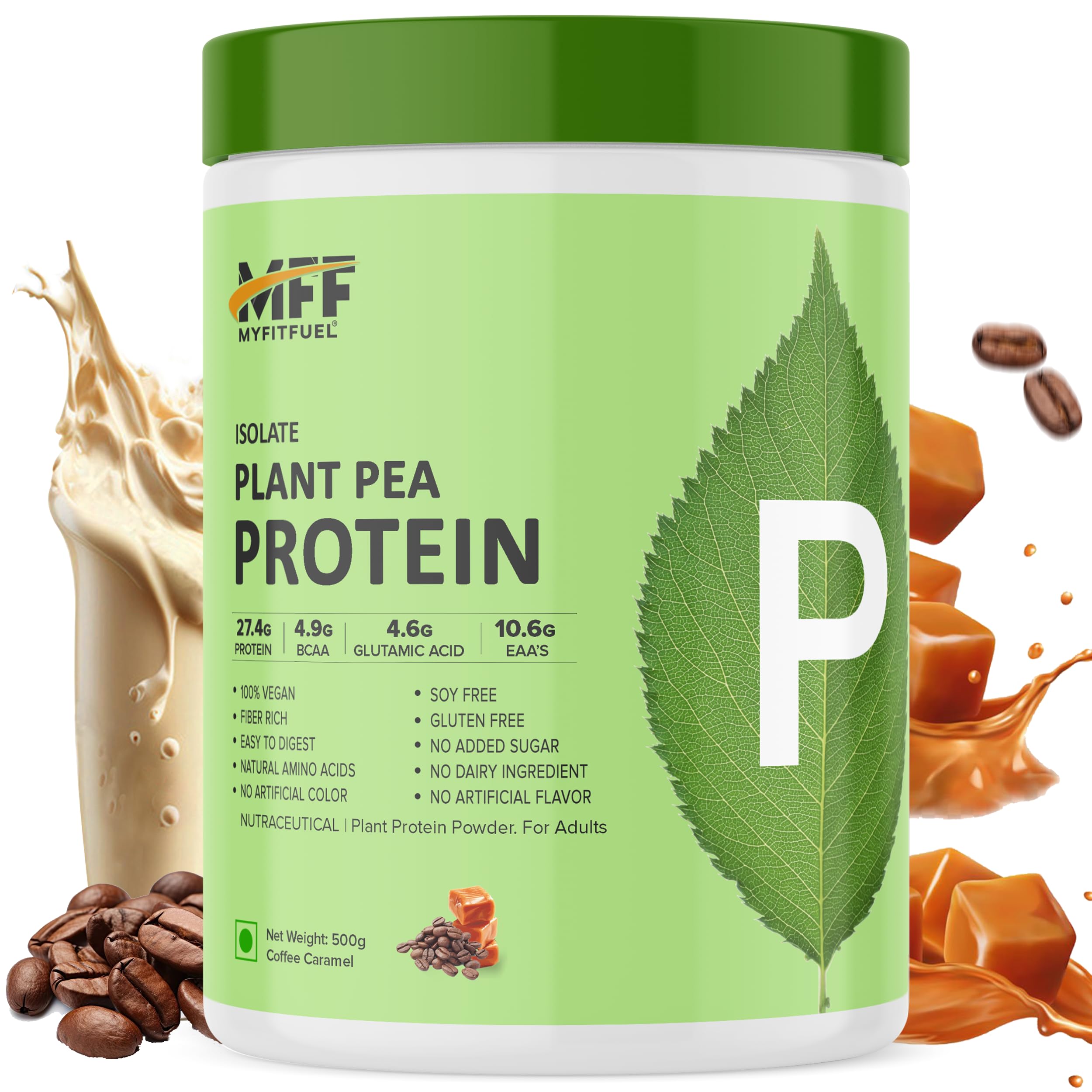 MyFitFuel Clean Plant Pea Protein Isolate (28g Protein, 5g BCAA, 10.8g EAA) |Easy to Digest | Vegan Plant Protein Powder [500g, 14 Servings, (Unflavoured)] — Amazon image 21