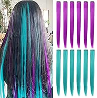 Vista 10 de 9 piezas de extensiones de cabello rosa ahumado con clip para fiesta de princesa, peluca de disfraces de Navidad para mujer (rosa claro)