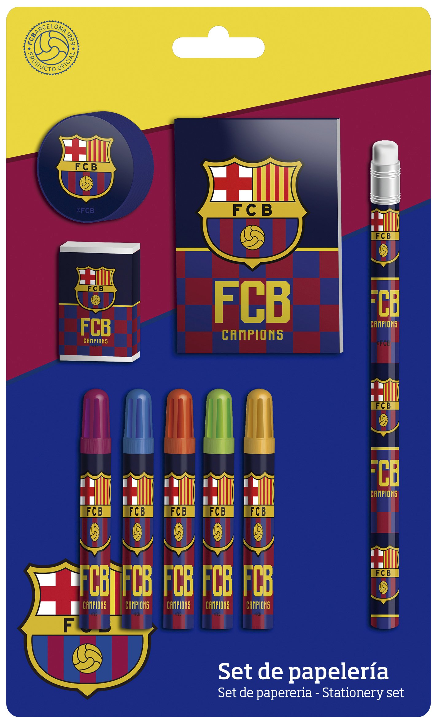 Set de papelería 9 piezas de Fc Barcelona (2/72)