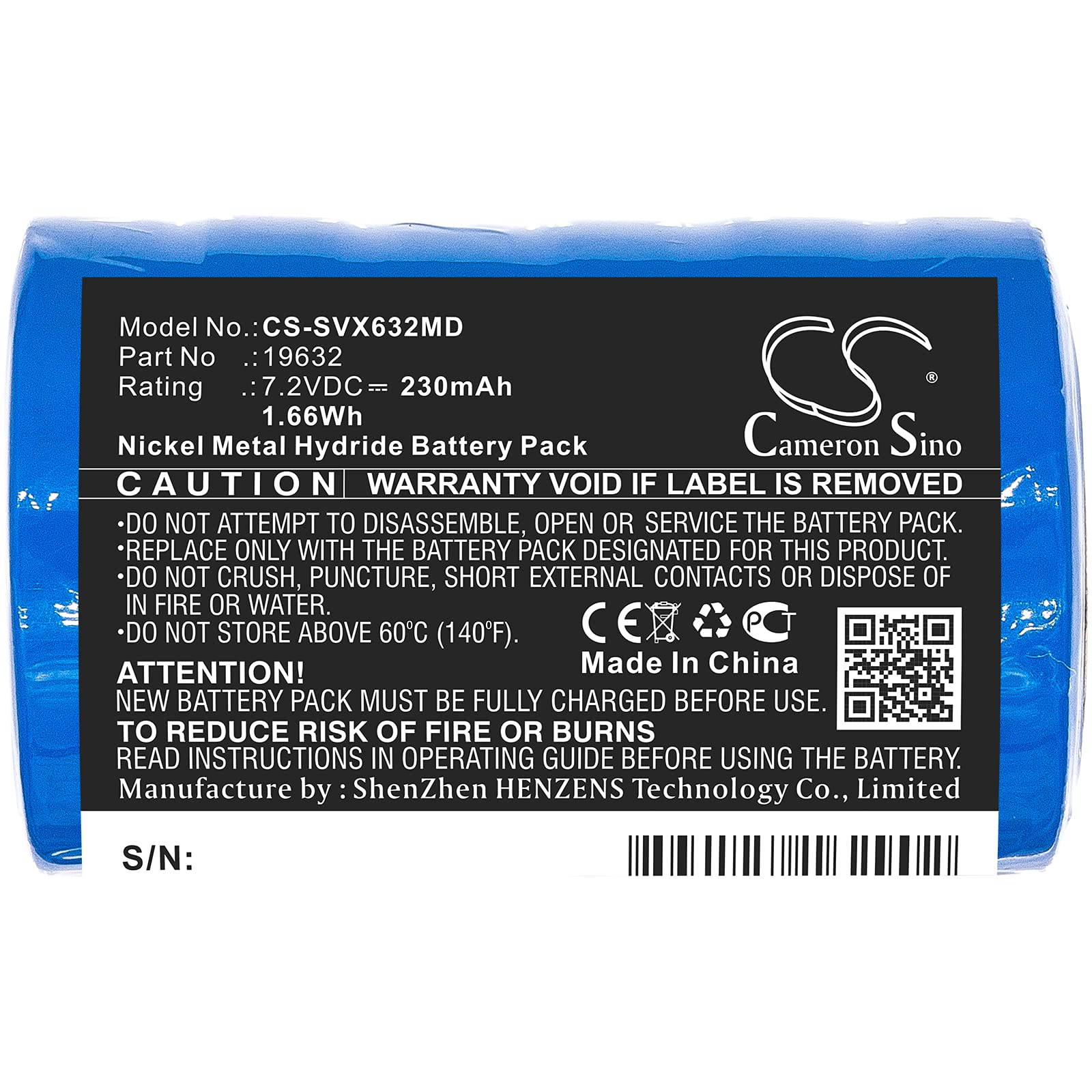 TECHTEK Batería 230mAh Compatible con [Servox] 14266, 19632, D45N7, Digital XL Speech, Speech sustituye 19632 FBA