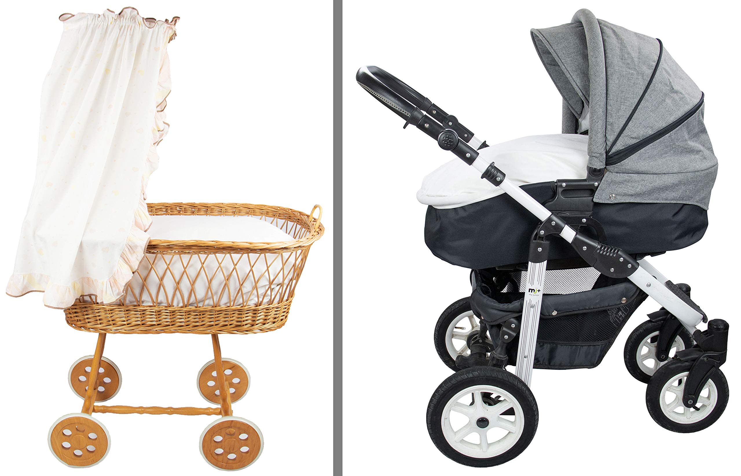 ZOLLNER Kinderdekbed van 30% dons en 70% veren, ademende overtrek van katoen, Made in Germany, wasbaar tot 60 °C, 80 x 80 cm, warmteklasse 3, Oeko-Tex gecertificeerd