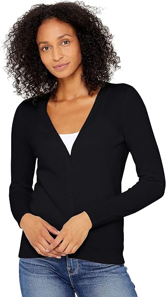 State Cashmere Womens Button Front V-Neck Cardigan 100% Pure Cashmere Long Sleeve Sweater
