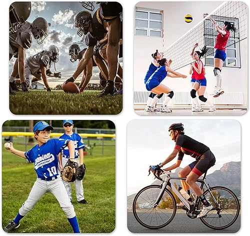 Miniatura 6 de Cinta atlética negra 5 rollos de cinta deportiva fuerte sin residuos pegajosos para hockey escalada deportes férulas médicas 15 pulgadas x 50 yardas