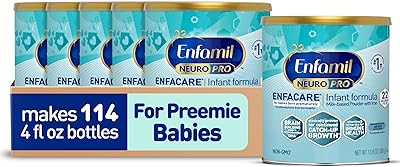 Enfamil NeuroPro EnfaCare High Cal Premature Baby Formula Milk-Based with Iron, Brain-Building DHA, Vitamins &amp; Minerals for Immune Health, Powder Can, 13.6 Oz (6 Count)