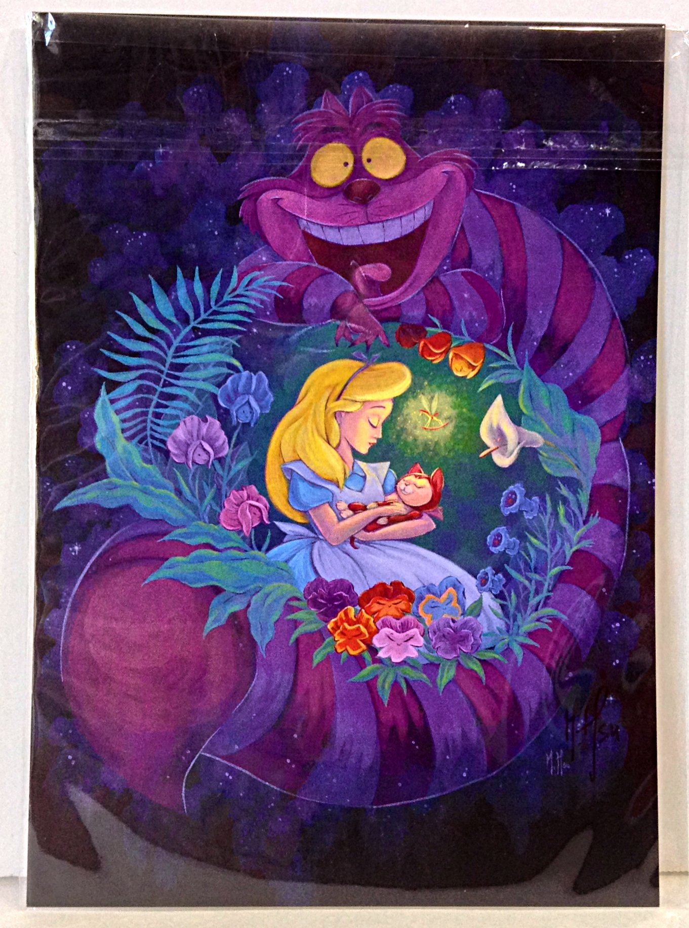 disneyNew WonderGround Gallery Alice in SLUMBERLAND Postcard by Martin HSU 5x7