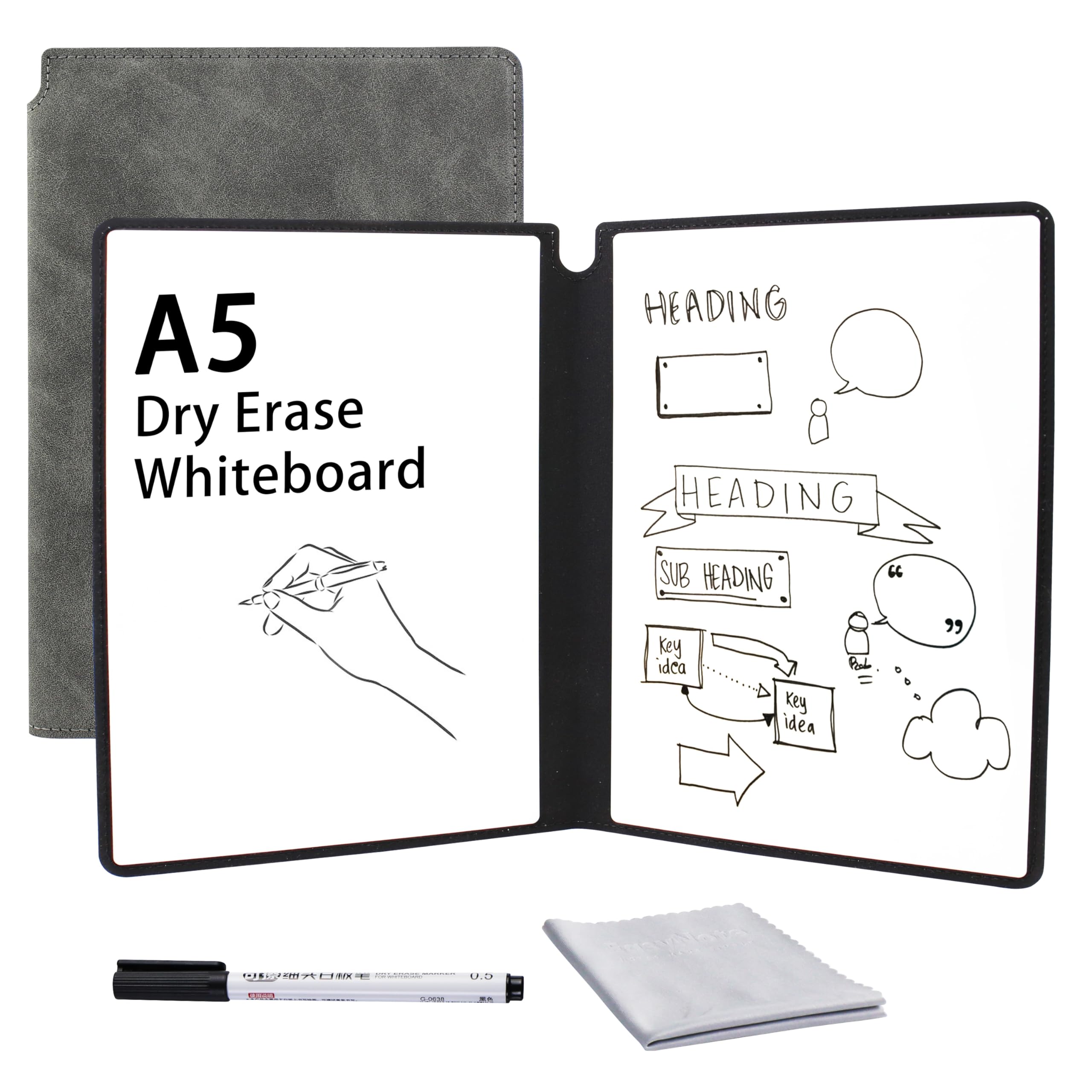Amazon.com : OCHYIT Whiteboard Notebook, Portable Dry Erase