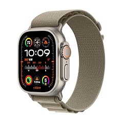 Apple Watch Ultra 2 GPS Cellular 49mm Smartwatch with Rugged Titanium Case Olive Alpine Loop Large Fitness Tracker