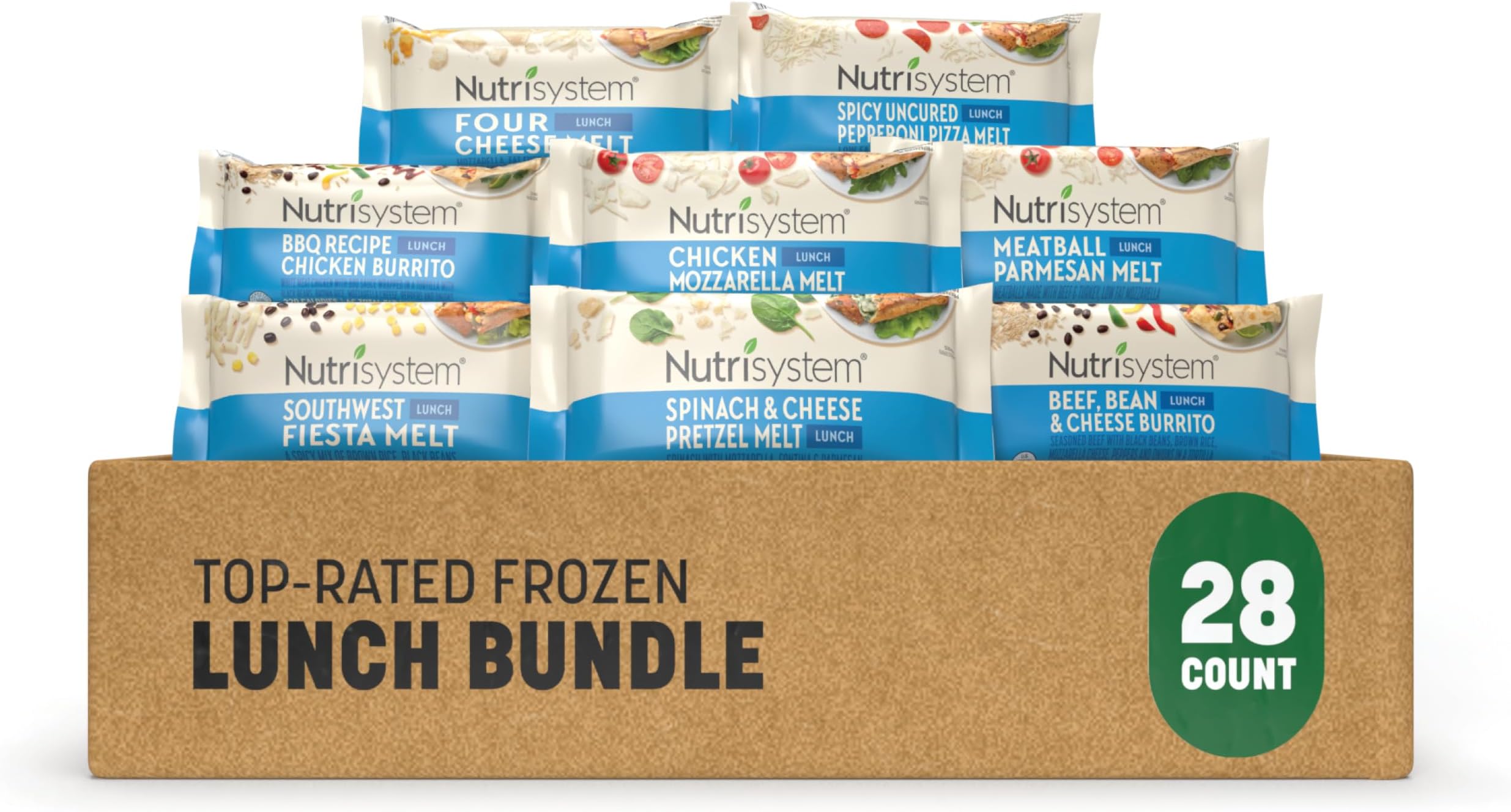 Nutrisystem FROZEN Lunch Bundle - Lunch Entrees to Support Healthy Weight Loss - 28 Count