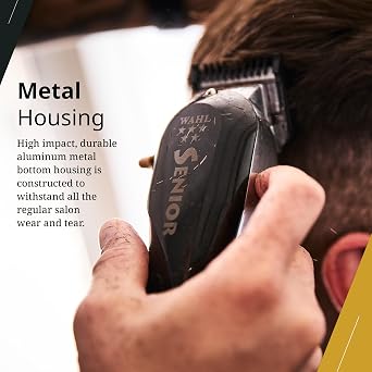 Wahl Professional 5 Star Cordless Senior Clipper, Precision Fade Blades, Metal Housing, 80-Minute Run Time