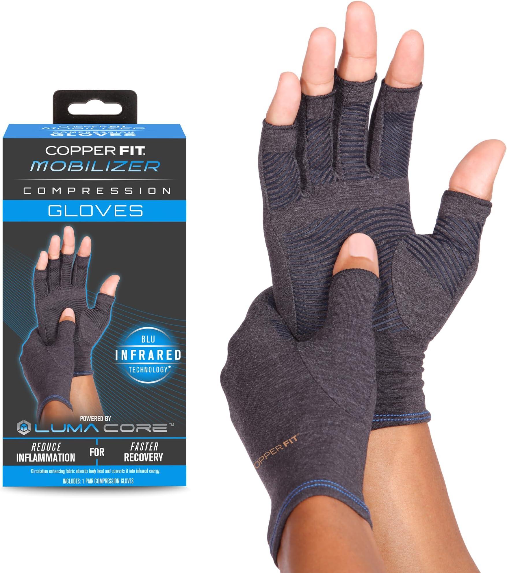 - Mobilizer Hand Compression Gloves: Arthritis, Joint Swelling, Tendonitis, Sport - For Men and Women