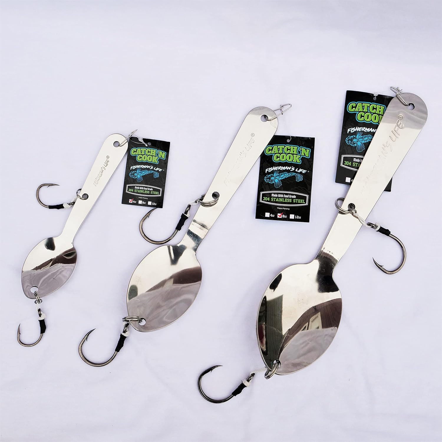 The Catch 'n Cook: 304 Stainless Steel Spoon Jig (Fish and Eat with It)