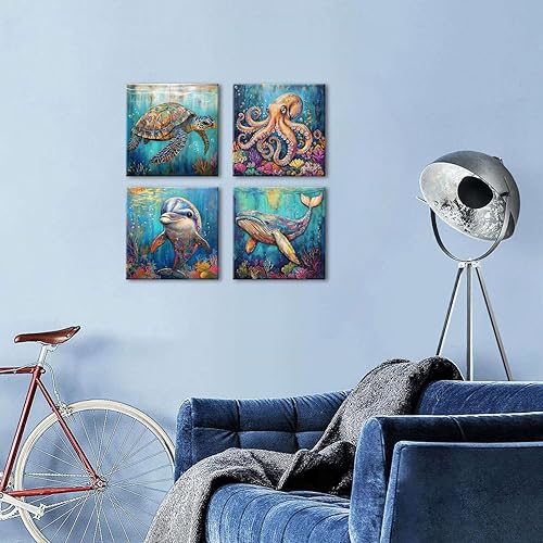 Miniatura 315 de Decoración rústica de cabaña, arte de pared de oso de vida silvestre, bosque, guardería, águila, lobo, alce, ciervo, imágenes para sala de estar,