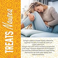 Vista 3 de Trozos de jengibre cristalizado seco, 16 oz. Caramelo de jengibre seco sin sulfuro, trozos de jengibre confitado, caramelo masticable de jengibre