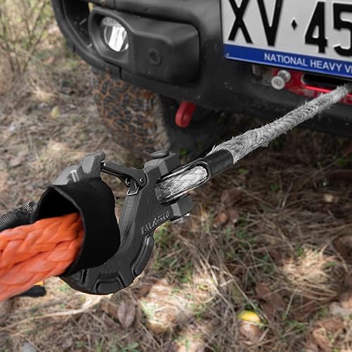 Miniatura 5 de ALL-TOP Gancho de cabrestante de acero forjado, 516in 6Ton 13500Lbs, Gancho extremo para cuerdas de cabrestante, Acero forjado y acabado