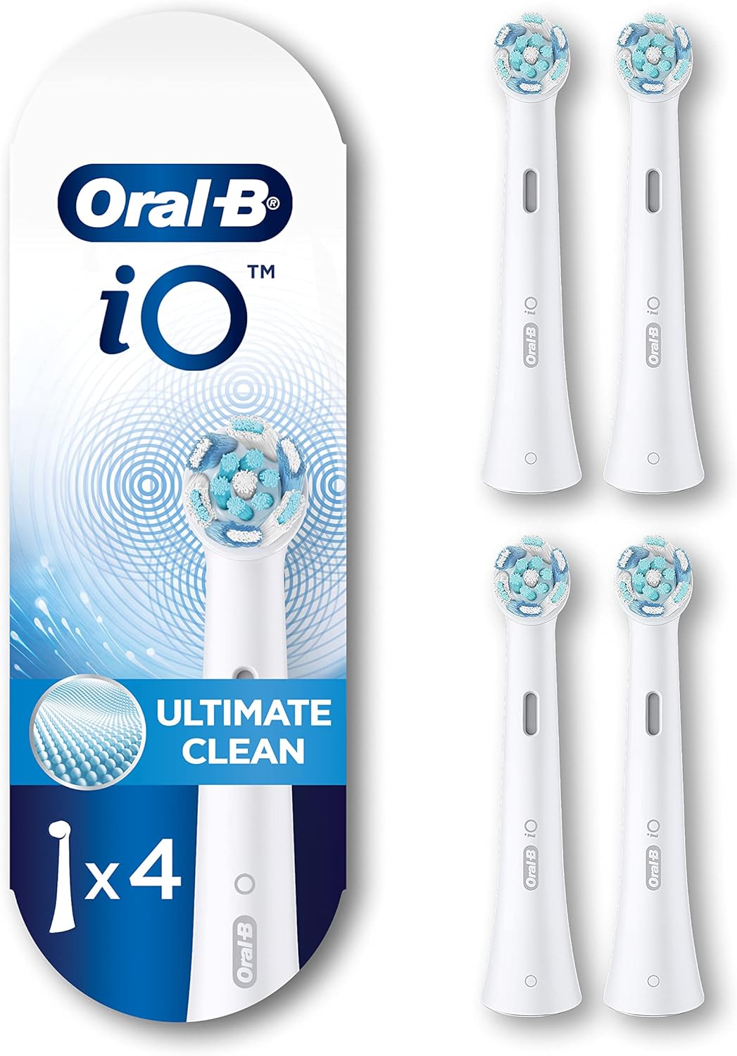 OralB iO Gentle Care Replacement Brush Heads, White, Refills for Oral