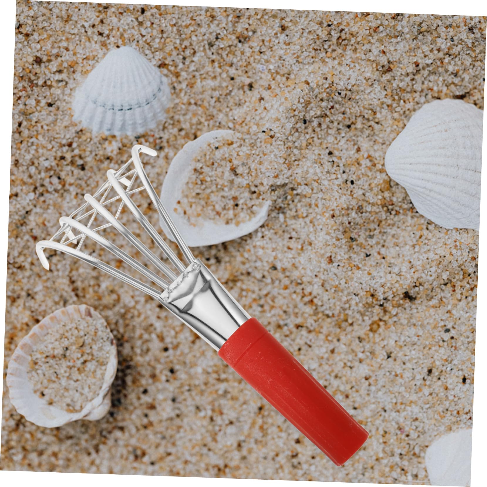 TOYANDONA 2 Stück Kinderfreundlicher Muschelrechen Ergonomischer Handgriff zum Muschelsammeln Am Strand Strapazierfähiges Werkzeug für Garten und Strand