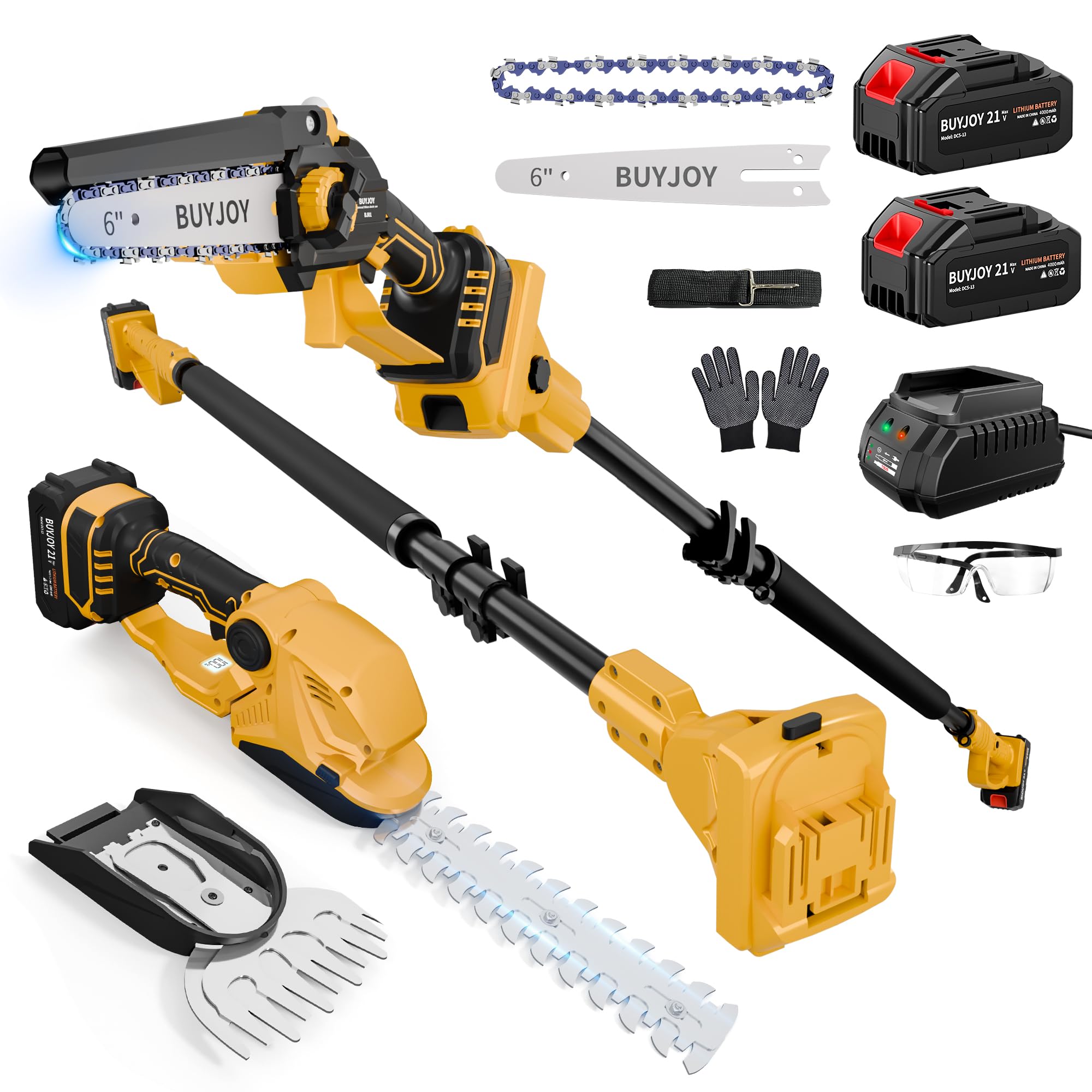 Photo 1 of 6-in-1 Pole Saw & Cordless Hedge Trimmer Combo Kit